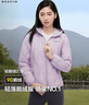 波司登（BOSIDENG）谷愛凌同款輕薄鵝絨羽絨服女短款連帽葫蘆紋修身連帽便捷收納外套 薰衣草紫6001 S 160/84A 曬單實(shí)拍圖