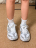 喬丹玄武MIX休閑鞋女2026新款厚度增高老爹鞋復古時(shí)尚運動(dòng)鞋女鞋 云峰白/銀色 37 曬單實(shí)拍圖