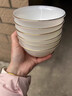天霽瑤金邊玉瓷碗單個(gè)家用輕奢陶瓷米飯碗面碗高檔網(wǎng)紅碗景德鎮餐具送禮 4.5英寸飯碗一個(gè) 曬單實(shí)拍圖