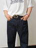 Levi's李維斯25年秋冬新款男士美式復(fù)古休閑565寬松直筒牛仔褲 墨黑 34 (32) 曬單實(shí)拍圖
