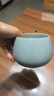 豪祥高檔功夫茶具配件茶道零配陶瓷茶洗缸水盂家用辦公茶渣缸廢水茶桶 茶渣缸-柏彩汝窯 曬單實(shí)拍圖