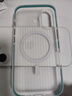 猩球衛士高級感防指紋適用Apple/蘋(píng)果iPhone16磁吸瓦楞手機殼超薄行李箱條紋保護套磨砂MagSafe透明外殼藍 曬單實(shí)拍圖