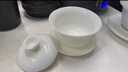 陌上纖虹冰種玉瓷蓋碗茶具家用高端個(gè)人公道杯懸停泡茶白瓷羊脂玉杯辦公杯 冰種玉瓷如意蓋碗 曬單實(shí)拍圖