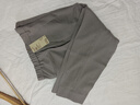 無印良品（MUJI）男式 易打理 彈力 單褶褲 男士長褲子西褲秋季 AE0Y3A4A 淺灰棕色 M (170/80A) 曬單實拍圖