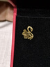中國黃金（CHINA GOLD）5G花絲天鵝黃金耳釘女新款足金耳飾品情人節生日禮物送女友老婆 【今/次日達】小天鵝耳釘 約1.3-1.4g 曬單實(shí)拍圖