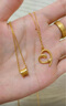 夢(mèng)金園七夕情人節(jié) 戀戀蛇黃金項(xiàng)鏈 5G足金愛心吊墜套鏈送女友本命年禮物 約4.18g-45cm 曬單實(shí)拍圖