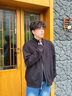 Calvin KleinJeans25秋季新款男士商務(wù)休閑ck刺繡拉鏈立領(lǐng)針織開(kāi)衫4LD373G UB1-太空黑 XL 曬單實(shí)拍圖