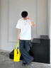 7家優(yōu)品 短袖t恤男士夏季新款美式高級感cleanfit寬松圓領(lǐng)重磅半袖上衣男 CQS-1472白色 XL 曬單實(shí)拍圖