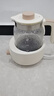 小熊（Bear）全玻璃恒溫水壺 嬰兒調(diào)奶器燒水壺熱水壺 溫奶器TNQ-E12X1 1.2L 曬單實拍圖