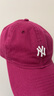 NEW ERA【七夕禮物】紐亦華MLB棒球帽2025春夏新款水洗小LOGO彎檐軟頂帽 60595422-紅色 紐約洋基隊 OSFM 曬單實拍圖