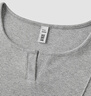 森馬（Semir）[商場(chǎng)同款]長(zhǎng)袖T恤女短款緊身顯瘦2025春木耳邊上衣101125101009 曬單實(shí)拍圖