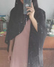 舒裟西藏尼泊爾shawl warm cloak cape 男女士風(fēng)衣斗篷披風(fēng)保暖披肩男 黑色 均碼 曬單實拍圖