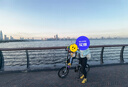 CYLION自行車兒童座椅后置折疊車山地車公路車電動(dòng)車寶寶安全后座大護(hù)欄 藍(lán)灰色帶扶手前座 曬單實(shí)拍圖