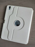 GOMI適用ipadair7/6/5保護殼帶筆槽2025新款蘋(píng)果iPad10/11保護套Pro11英寸9旋轉10.2防彎輕薄亞克力 【象牙白】360°旋轉+防彎抗摔+送DIY貼紙 iPad Air 2 曬單實(shí)拍圖