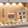 杞樂(lè)招財(cái)貓喬遷之喜搬家禮物客廳玄關(guān)裝飾放鑰匙置物架新居擺件工藝品 鈴鐺貓+置物架+相框+小擺件 曬單實(shí)拍圖