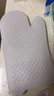 無印良品（MUJI）硅膠 防燙手套 烘焙 隔熱 廚房用 微波爐 烤箱 MCF2CC3A 灰色 長30*寬18.5*厚2cm 曬單實(shí)拍圖