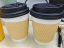 美廚（maxcook）紙杯一次性杯子咖啡杯 辦公家用水杯奶茶杯280ml帶蓋25只MCPJ0283 曬單實(shí)拍圖