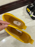 大樹爺爺 TREE GRANDPA兒童雨鞋加絨內(nèi)膽防滑日韓幼兒園小學(xué)寶寶玩防水膠鞋套男女童雨靴 嬌黃色 16 （適合腳長15cm左右） 曬單實(shí)拍圖