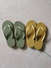 hippobloo河馬泰國進(jìn)口乳膠 細帶柔軟平底外穿ins防滑夾腳橡膠人字拖鞋女 牛油果 38 (泰碼9.75) 曬單實(shí)拍圖