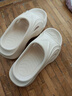 冶芷厚底涼拖鞋EVA一字拖夏季外穿增高跟海邊沙灘防滑居家浴室拖鞋 卡其 38-39 曬單實(shí)拍圖