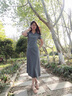 XIANGYUANGE法式小眾氣質(zhì)涼鞋女露趾厚底松糕一字帶夏季拼色粗跟絲帶羅馬鞋子 杏色 37 (235mm) 曬單實(shí)拍圖