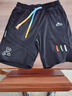 NASA MARVEL短褲男夏季五分褲休閑中褲運動(dòng)彈力寬松潮流情侶款 黑色 L 曬單實(shí)拍圖
