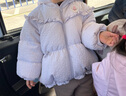 巴拉巴拉童裝嬰兒羽絨服女童寶寶冬季短款外套兒童保暖萌男童 粉紫A70725 120cm 曬單實拍圖