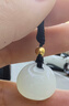 中國黃金（CHINA GOLD）黃金項鏈女足金和田玉小胖福吊墜七夕情人節(jié)禮物送女友老婆 和田玉小胖福+金珠【甄選禮盒】 曬單實拍圖