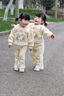 可英 GOWINBABY女童衛(wèi)衣套裝蕾絲2025小女孩甜美可愛兩件套女寶早春時髦運(yùn)動童裝 杏色 130 （適合身高120cm-130cm） 曬單實(shí)拍圖