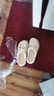 名創(chuàng)優(yōu)品（MINISO）洞洞鞋男女夏季外穿涼鞋防滑厚底踩屎感包頭涼拖鞋 卡其+海洋星星 曬單實(shí)拍圖