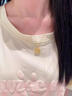 織夢(mèng)網(wǎng)莫比烏斯環(huán)項(xiàng)鏈女士仿沙金久不掉色小眾鎖骨鏈禮物送女友 金色捕夢(mèng)網(wǎng)項(xiàng)鏈 曬單實(shí)拍圖