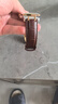真皮表帶男女適用Borel依波路傳奇系列雙凹口LBR1856S GBR1856S手表帶 棕色棕線--金色蝴蝶扣 20mm 曬單實(shí)拍圖