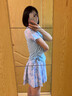 LNGA LANDGRE兒童泳衣女童中大童分體游泳衣2025新款女孩初中生專業(yè)訓(xùn)練泳裝 碧落藍(lán)【速干透氣/親膚抗氯】 2XL 【帶胸墊-建議身高160-170cm】 曬單實(shí)拍圖