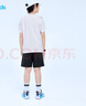 361°童裝 兒童運動套裝夏男女3-14歲輕爽速干套裝 白160 曬單實拍圖