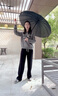 愛上雨中國風(fēng)24骨長柄雨傘加大加厚加固抗風(fēng)暴雨男士直桿傘定制結(jié)實耐用 國風(fēng)【如意祥云】24骨黑色-自動 曬單實拍圖