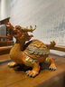 郎凱丹頓黃銅金錢龍龜擺件招財(cái)鎮(zhèn)宅風(fēng)水家居老板辦公室高端裝飾品開業(yè)禮品 帝王黃金錢龍龜 曬單實(shí)拍圖