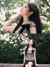 MAGIOPY2025新款釣系約會(huì)小眾不撞款辣妹少女上衣裙子兩件套 灰色上衣+黑色百褶裙 S 曬單實(shí)拍圖