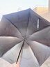 天堂 防紫外線晴雨傘三折 雨傘黑膠防曬太陽傘遮陽晴雨傘 甘酪白 曬單實拍圖