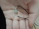 曼古帝和田玉s925純銀鎖骨鏈s925銀輕奢感碎銀子項鏈 黑繩款 曬單實(shí)拍圖