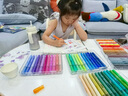 愛(ài)家貓花生桌寶寶閱讀桌子家用寫(xiě)字桌幼兒園可升降早教桌椅書(shū)桌手工桌子 E0級環(huán)保桌面+可調高度|米色單桌 曬單實(shí)拍圖