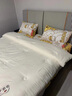 南極人（NanJiren）a類(lèi)大豆被子春秋被芯150x200cm加厚冬被單人宿舍家用棉被四季被褥云感小仙被-果綠白【A類(lèi)母嬰級】150x200cm約重4斤【春秋被】 曬單實(shí)拍圖