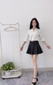 薩拉維夫 SLLAVIF品牌設計感V領(lǐng)醋酸襯衫女2024春新款長(cháng)袖寬松職業(yè)百搭純色襯衣女 月光白 M 曬單實(shí)拍圖