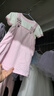 巴拉巴拉童裝寶寶內(nèi)衣嬰兒秋衣套裝兒童衣服冬季家居半邊絨男童女童 粉紫70032 90cm 曬單實拍圖