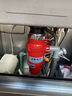 handstip廚余垃圾處理器 家用廚房下水道粉碎機(jī) 餐廚碎骨機(jī) 無線遙控開關(guān) 紅色 曬單實拍圖