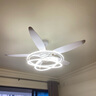 佑家新款五葉大風量風扇燈現(xiàn)代簡約客廳餐廳電扇燈大瓦數(shù)高亮吊扇燈 53寸五葉啞光白 180wLED高亮 曬單實拍圖