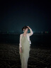 天丂V領(lǐng)掛脖吊帶連衣裙女2025夏季時(shí)尚新款長(zhǎng)裙海邊度假露背長(zhǎng)款裙子 綠色 M （95-110） 曬單實(shí)拍圖