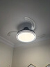 四季沐歌（MICOE）隱形led餐廳風(fēng)扇燈吊扇燈臥室極簡約燈具現(xiàn)代中式燈飾變頻遙控 48寸-81瓦普瑞光一級能效-黑夜 曬單實拍圖