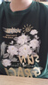 名創(chuàng)優(yōu)品（MINISO）t恤男短袖夏季男款山茶花綠色寬松衣服2025年新款重磅華夫格半袖 森林綠(大陽(yáng)光山茶) 3XL (體重180-205斤) 曬單實(shí)拍圖