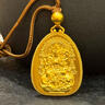 蒂蔻（Tico）黃金吊墜足金999古法金千手觀(guān)音十二生肖守護(hù)佛吊墜項(xiàng)鏈生日禮物 千手觀(guān)音-生肖鼠守護(hù)神 金重14g多退少補(bǔ) 曬單實(shí)拍圖