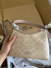 蔻馳（COACH）【品牌直供】LAUREL女士小號HOBO手提單肩流浪包 沙黃色拼灰褐色 曬單實拍圖